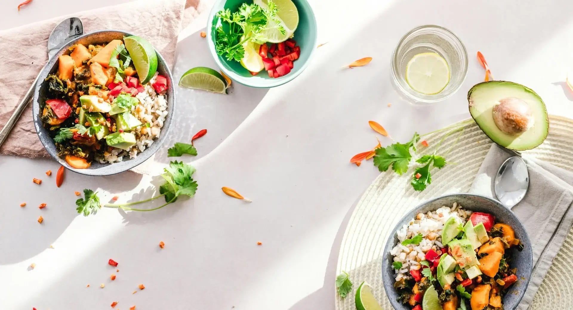 Healthy bowls at Temple Fitness