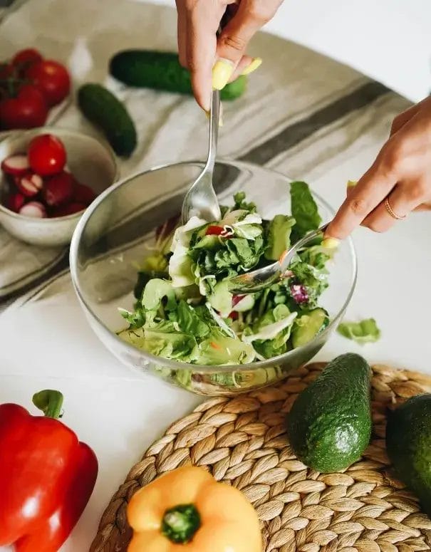 Preparing healthy food at Temple Fitness